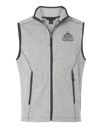 Variant Image for NE731 - North End Men's Jasper Jacquard Fleece Vest - LMP - 1 Color - Black - Website Little Mountain Printing