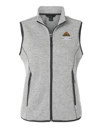 Variant Image for NE731W - North End Women's Jasper Jacquard Fleece Vest - LMP - 3-Color White - Website Little Mountain Printing