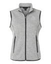 Variant Image for NE731W - North End Women's Jasper Jacquard Fleece Vest - LMP - 1 Color - White - Website Little Mountain Printing