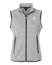 Variant Image for NE731W - North End Women's Jasper Jacquard Fleece Vest - FW - 1 Color White - Website Little Mountain Printing