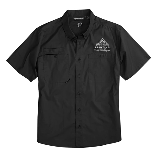 Variant Image for 4451 - DRI DUCK Men's Craftsman Woven Short Sleeve Shirt - LMP - 1 Color - White - Website Little Mountain Printing