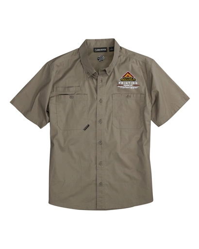 Variant Image for 4451 - DRI DUCK Men's Craftsman Woven Short Sleeve Shirt - LMP - 3-Color White - Website Little Mountain Printing