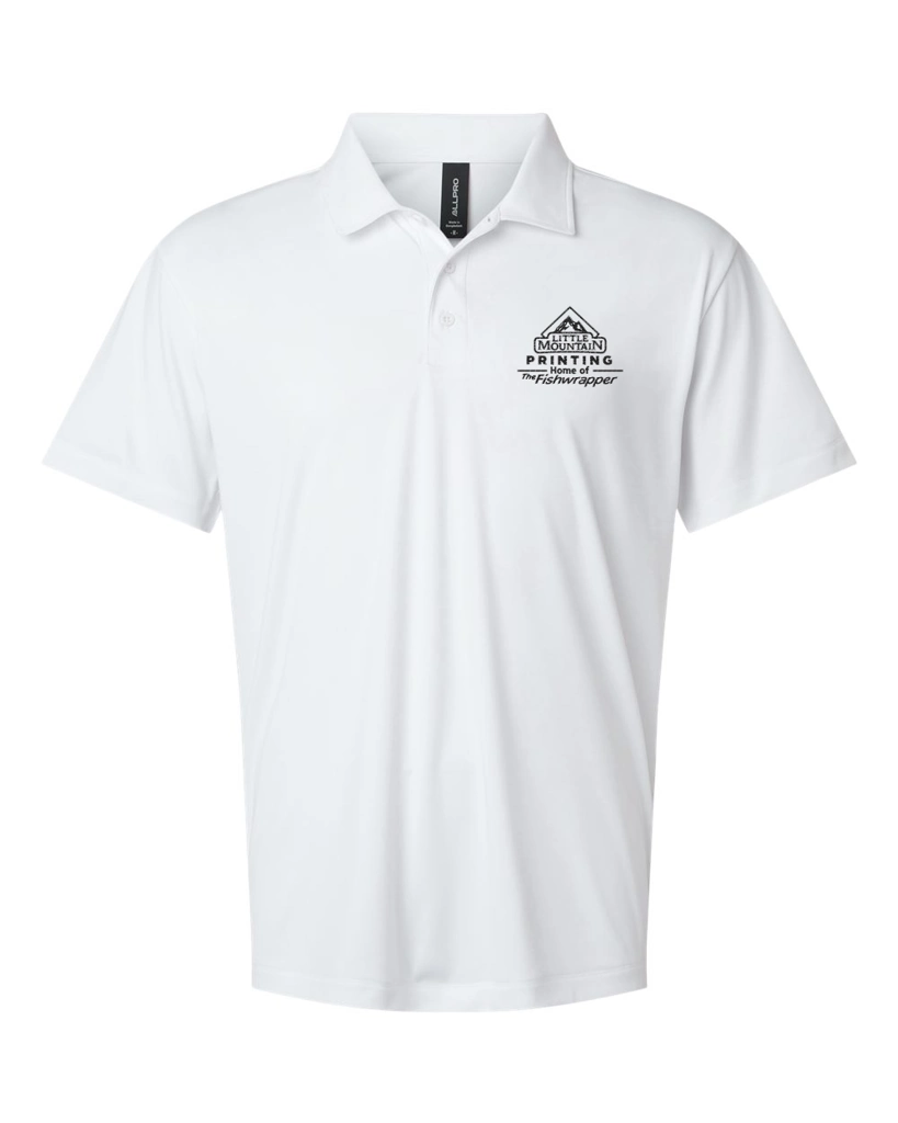 Variant Image for 41800 - AllPro Men's Pro-Lock Performance Polo - LMP - 1 Color - Black - Website Little Mountain Printing