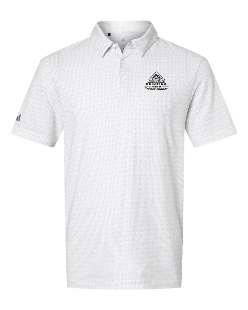 Variant Image for A702 - Adidas Men's Blended Printed Polo - LMP - 1 Color - Black - Website Little Mountain Printing