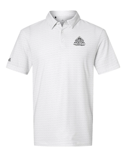 Variant Image for A702 - Adidas Men's Blended Printed Polo - LMP - 1 Color - Black - Website Little Mountain Printing
