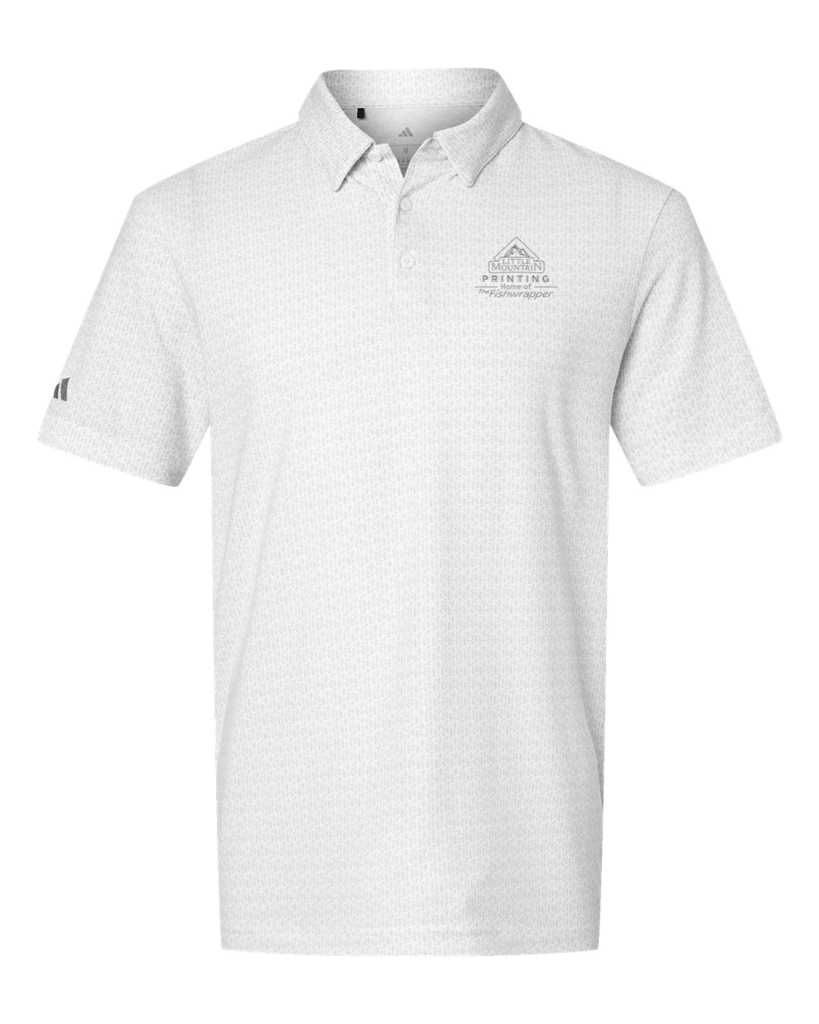 Variant Image for A702 - Adidas Men's Blended Printed Polo - LMP - 1 Color - Tone on Tone - Website Little Mountain Printing