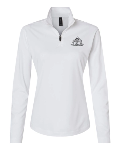 Variant Image for 41870L - AllPro Women's Pro-Lock Performance Quarter-Zip Pullover - LMP - 1 Color - Black - Website Little Mountain Printing