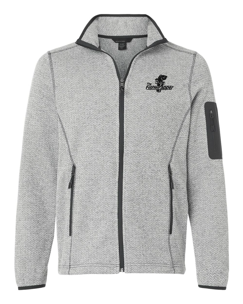 Variant Image for NE730 - North End Men's Jasper Full-Zip Fleece Jacket - FW - 1 Color Black - Website Little Mountain Printing