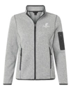 Variant Image for NE730W - North End Women's Jasper Full-Zip Fleece Jacket - FW - 1 Color White - Website Little Mountain Printing