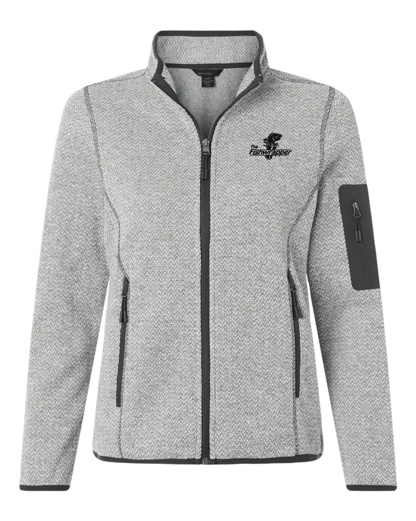 Variant Image for NE730W - North End Women's Jasper Full-Zip Fleece Jacket - FW - 1 Color Black - Website Little Mountain Printing