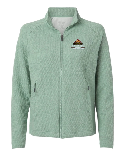 Variant Image for NE727W - North End Women's Spirit Textured Full-Zip - LMP - 3-Color White - Website Little Mountain Printing