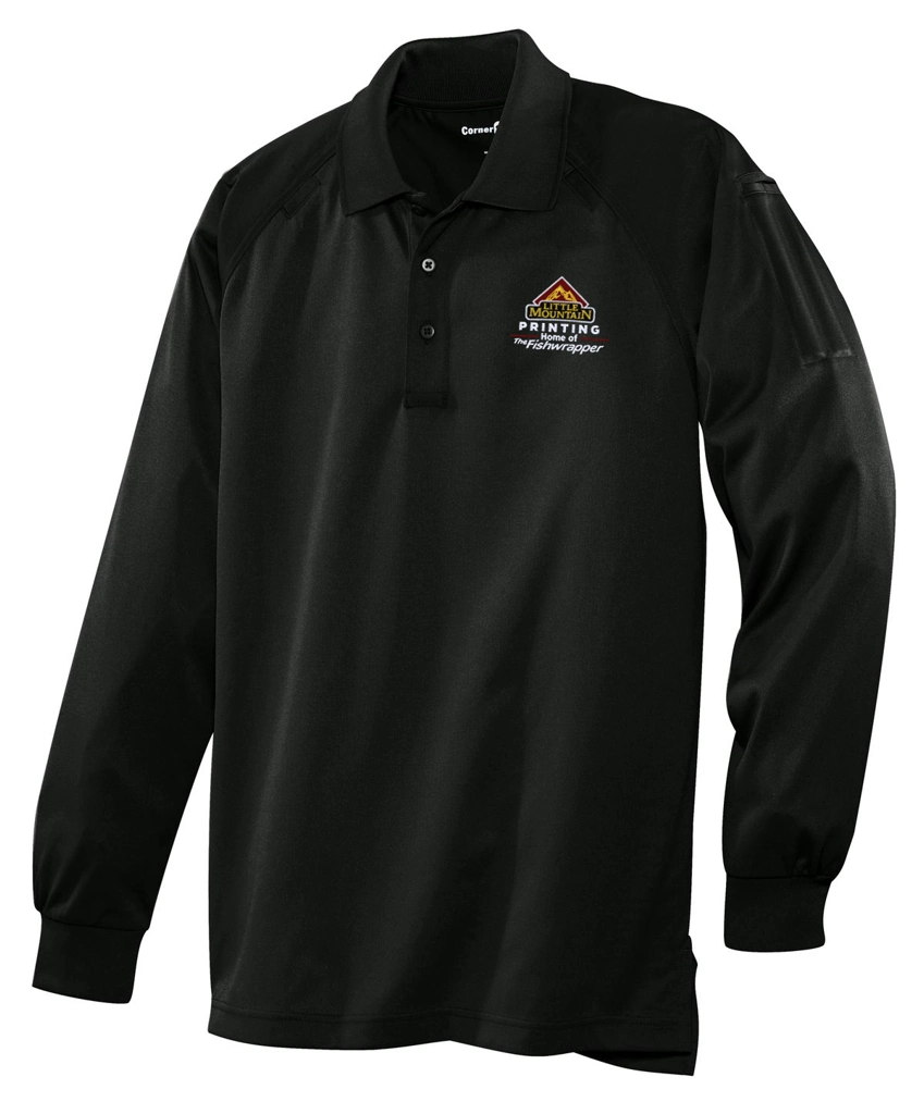 Variant Image for CS410LS - CornerStone® Select Long Sleeve Snag-Proof Tactical Polo - LMP - 3-Color White - Website Little Mountain Printing