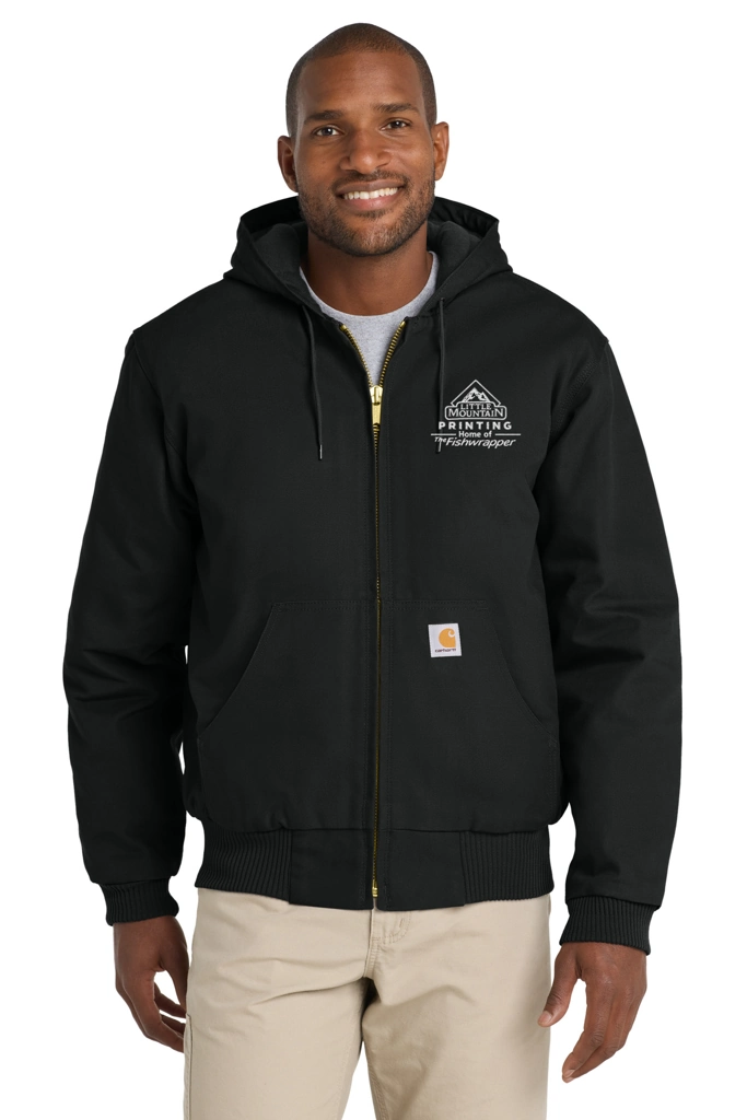 Variant Image for CT106677 - Carhartt® Quilted-Flannel-Lined Duck Active Jac - LMP - 1 Color - White - Website Little Mountain Printing