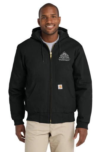 Variant Image for CT106677 - Carhartt® Quilted-Flannel-Lined Duck Active Jac - LMP - 1 Color - White - Website Little Mountain Printing