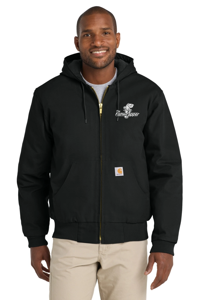 Variant Image for CT106677 - Carhartt® Quilted-Flannel-Lined Duck Active Jac - FW - 1 Color White - Website Little Mountain Printing