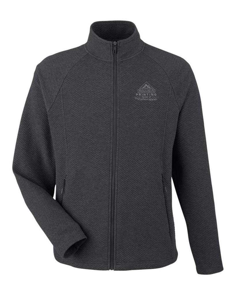 Variant Image for NE727 - North End Men's Spirit Textured Full-Zip - LMP - 1 Color - Tone on Tone - Website Little Mountain Printing