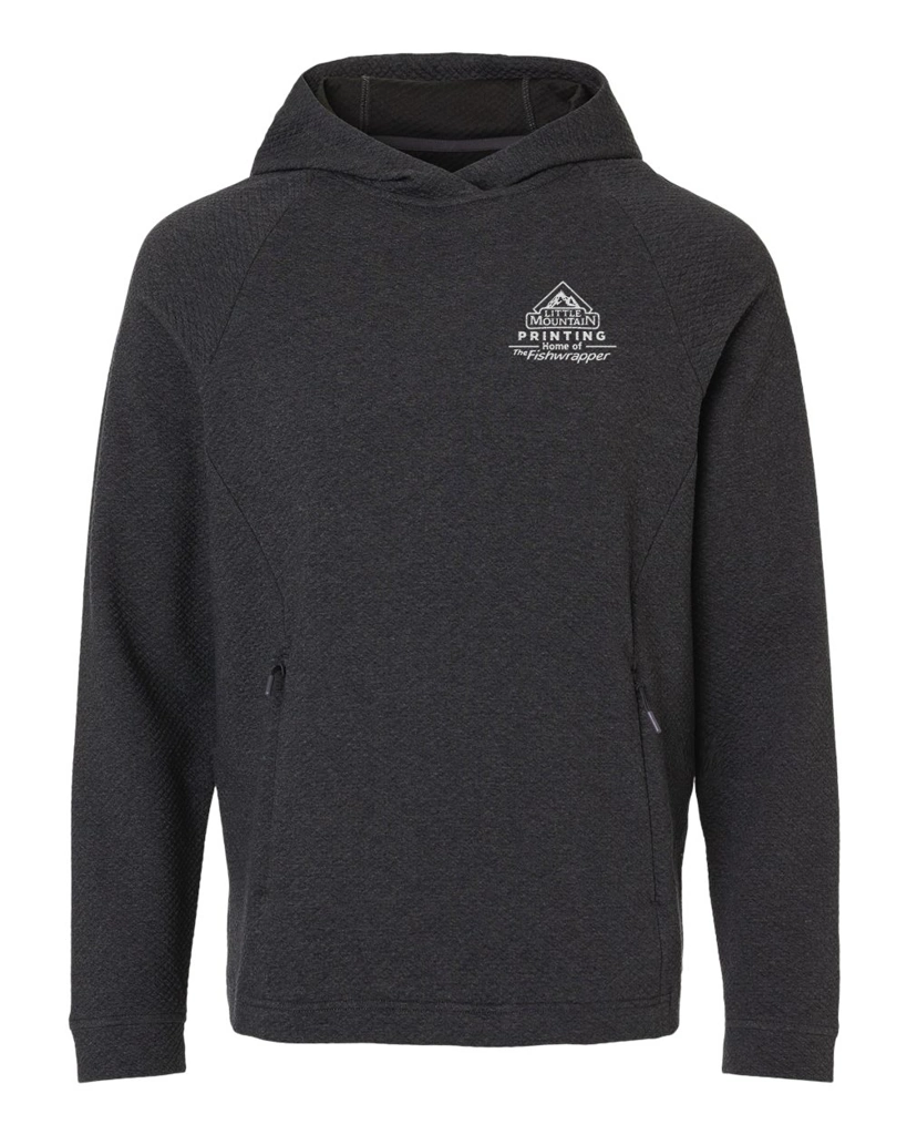 Variant Image for NE729 - North End Men's Spirit Textured Hooded Pullover - LMP - 1 Color - White - Website Little Mountain Printing
