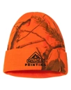 Variant Image for LCB12 - Kati 12" Licensed Camo Cuffed Beanie - LMP Only - Black E - Website Little Mountain Printing