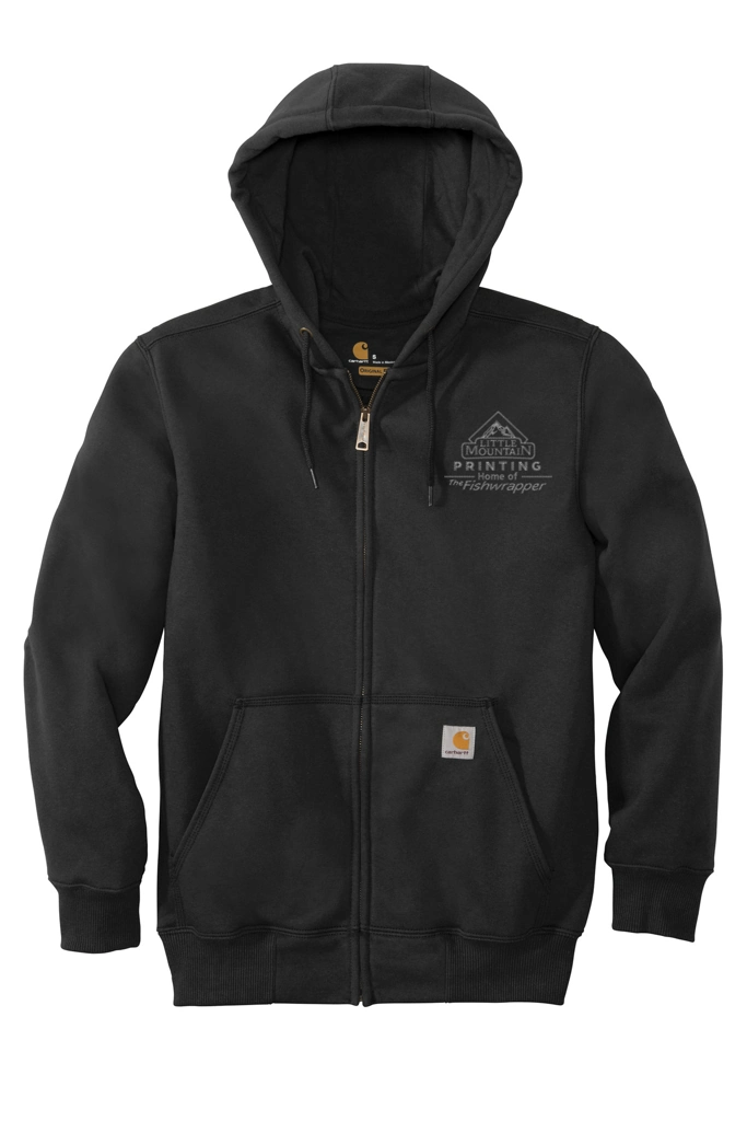 Variant Image for CT100614 - Carhartt® Rain Defender® Paxton Heavyweight Hooded Zip-Front Sweatshirt - LMP - 1 Color - Tone on Tone - Website Little Mountain Printing