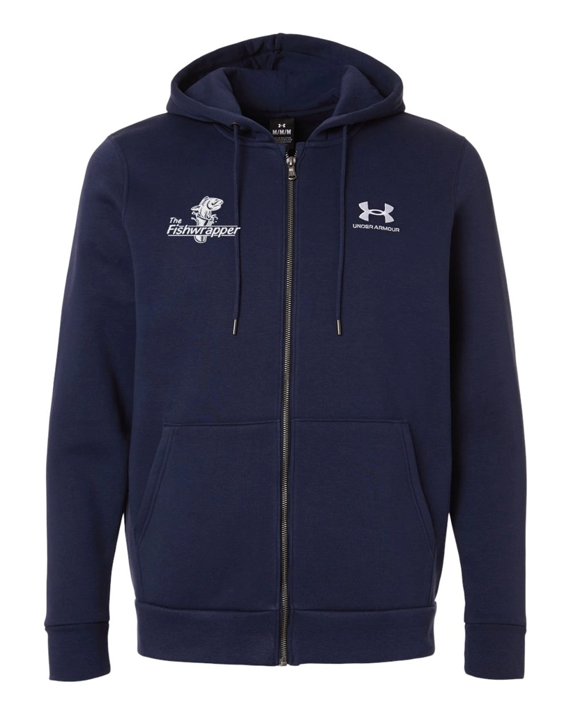 Variant Image for 1373881 - Under Armour Men's Icon Fleece Hooded Full-Zip - FW - 1 Color White - Website Little Mountain Printing