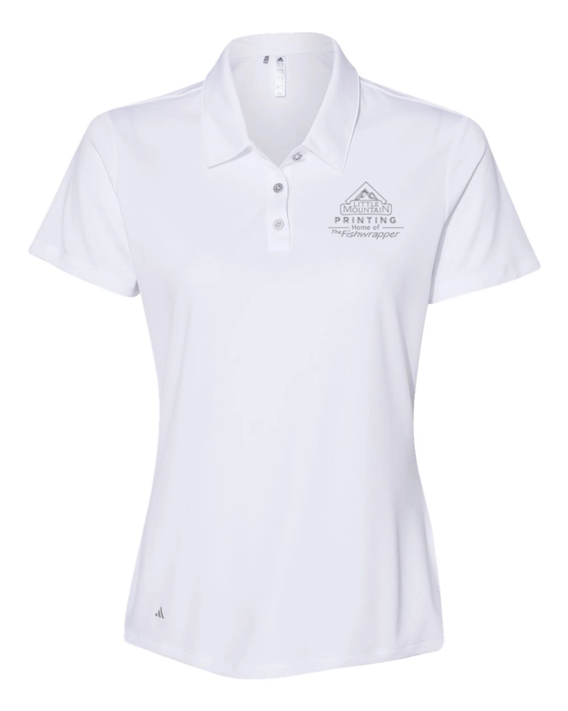 Variant Image for A231 - Adidas Women's Performance Polo - LMP - 1 Color - Tone on Tone - Website Little Mountain Printing