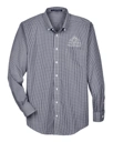 Variant Image for D640 - Devon & Jones Men's Crown Collection® Gingham Check Woven Dress Shirt - LMP - 1 Color - White - Website Little Mountain Printing