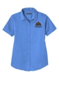 Variant Image for LW809 - Port Authority® Women's Short Sleeve SuperPro React ™ Twill Shirt - LMP - 3-Color Black - Website Little Mountain Printing