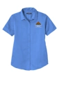 Variant Image for LW809 - Port Authority® Women's Short Sleeve SuperPro React ™ Twill Shirt - LMP - 3-Color White - Website Little Mountain Printing