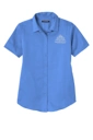 Variant Image for LW809 - Port Authority® Women's Short Sleeve SuperPro React ™ Twill Shirt - LMP - 1 Color - White - Website Little Mountain Printing