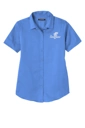 Variant Image for LW809 - Port Authority® Women's Short Sleeve SuperPro React ™ Twill Shirt - FW - 1 Color White - Website Little Mountain Printing