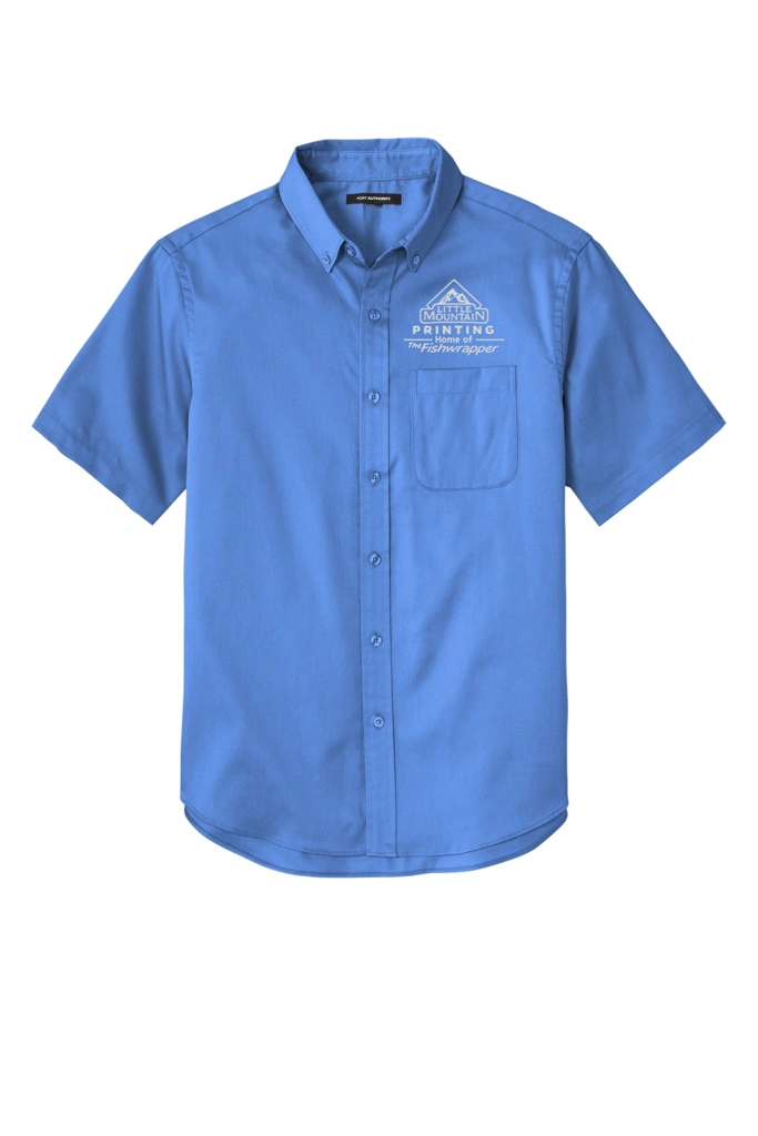 Variant Image for W809 - Port Authority® Short Sleeve SuperPro React™Twill Shirt - LMP - 1 Color - White - Website Little Mountain Printing