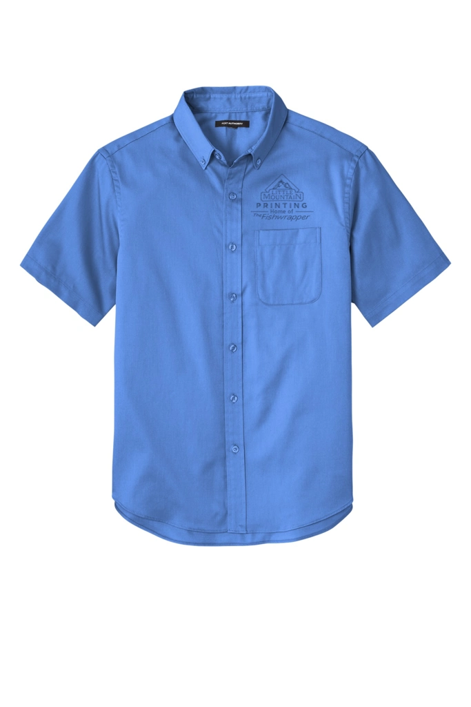 Variant Image for W809 - Port Authority® Short Sleeve SuperPro React™Twill Shirt - LMP - 1 Color - Tone on Tone - Website Little Mountain Printing