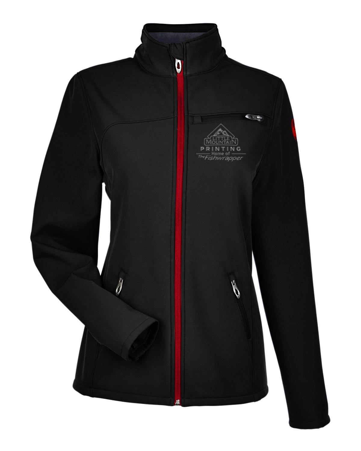 Variant Image for 187337  - Spyder Ladies' Transport Soft Shell Jacket - LMP - 1 Color - Two Tone - Website Little Mountain Printing