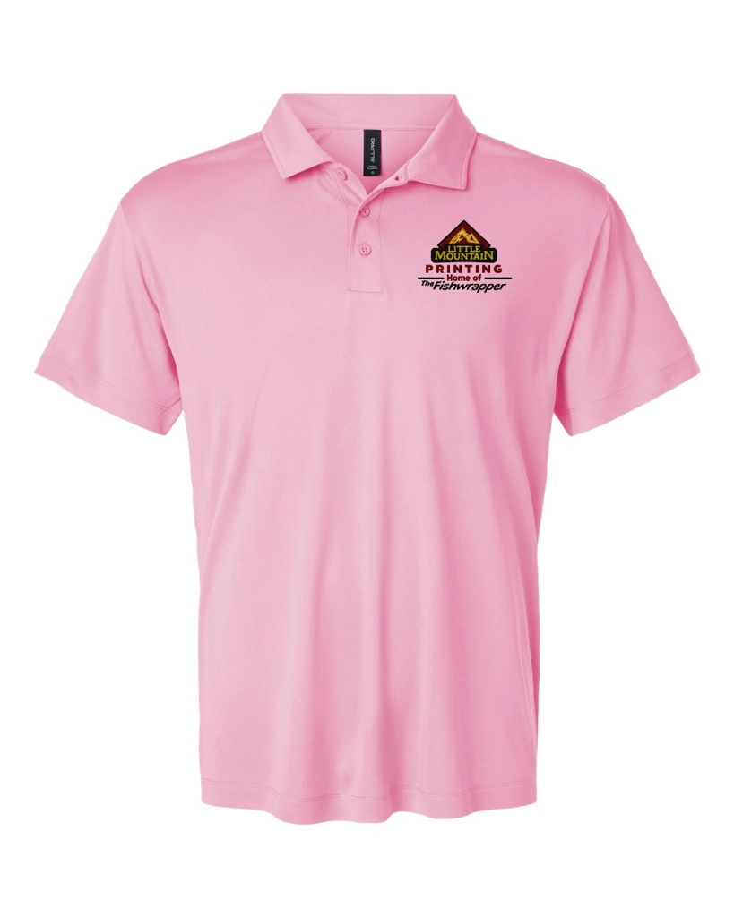 Variant Image for 41800 - AllPro Men's Pro-Lock Performance Polo - LMP - 3-Color Black - Website Little Mountain Printing