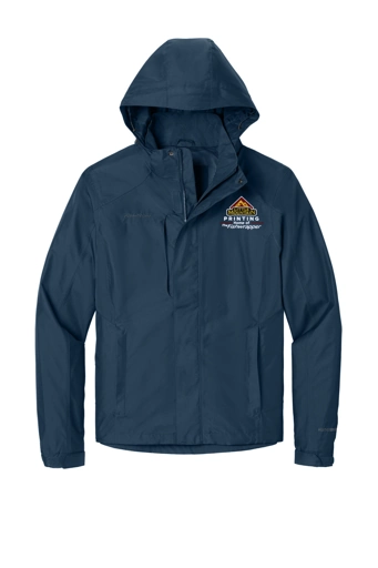 Variant Image for EB550 - Eddie Bauer® Rain Jacket - LMP - 3-Color White - Website Little Mountain Printing