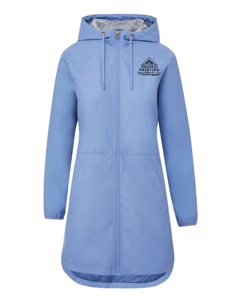 Variant Image for W193910 - MV Sport Women's Vintage Hooded Rain Jacket - LMP - 1 Color - Black - Website Little Mountain Printing