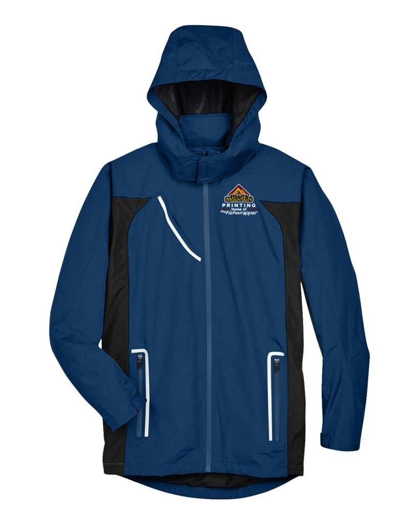 Variant Image for TT86 - Team 365 Men's Dominator Waterproof Jacket - LMP - 3-Color White - Website Little Mountain Printing