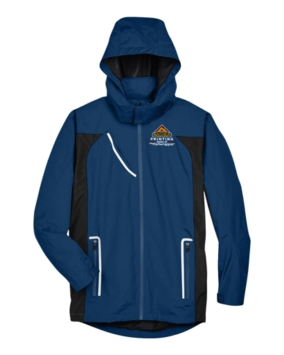 Variant Image for TT86 - Team 365 Men's Dominator Waterproof Jacket - LMP - 3-Color White - Website Little Mountain Printing