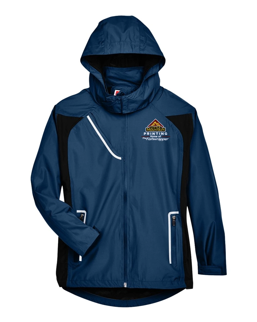 Variant Image for TT86W - Team 365 Women's Dominator Waterproof Jacket - LMP - 3-Color White - Website Little Mountain Printing