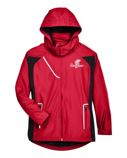 Variant Image for TT86W - Team 365 Women's Dominator Waterproof Jacket - FW - 1 Color White - Website Little Mountain Printing