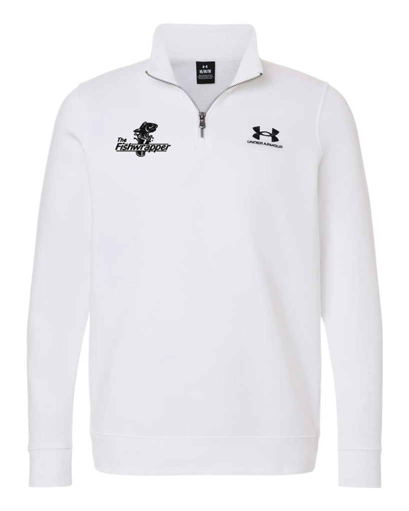 Variant Image for 6012710 - Under Armour Men's Icon Fleece Quarter-Zip Pullover - FW - 1 Color Black - Website Little Mountain Printing