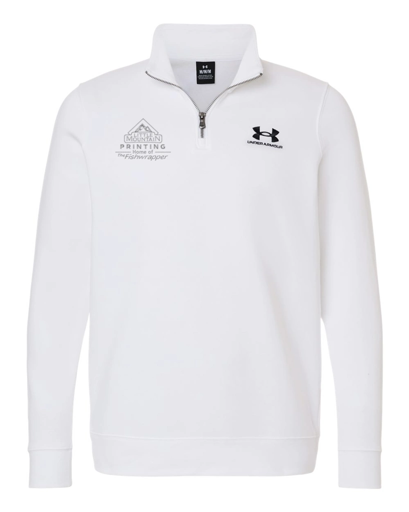 Variant Image for 6012710 - Under Armour Men's Icon Fleece Quarter-Zip Pullover - LMP - 1 Color - Tone on Tone - Website Little Mountain Printing