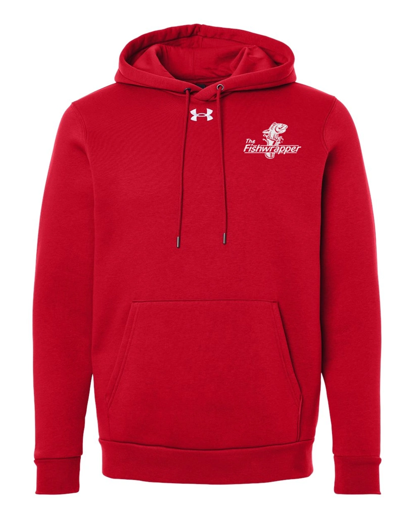 Variant Image for 6014161 - Under Armour Men's Team Icon Fleece Hooded Sweatshirt - FW - 1 Color White - Website Little Mountain Printing