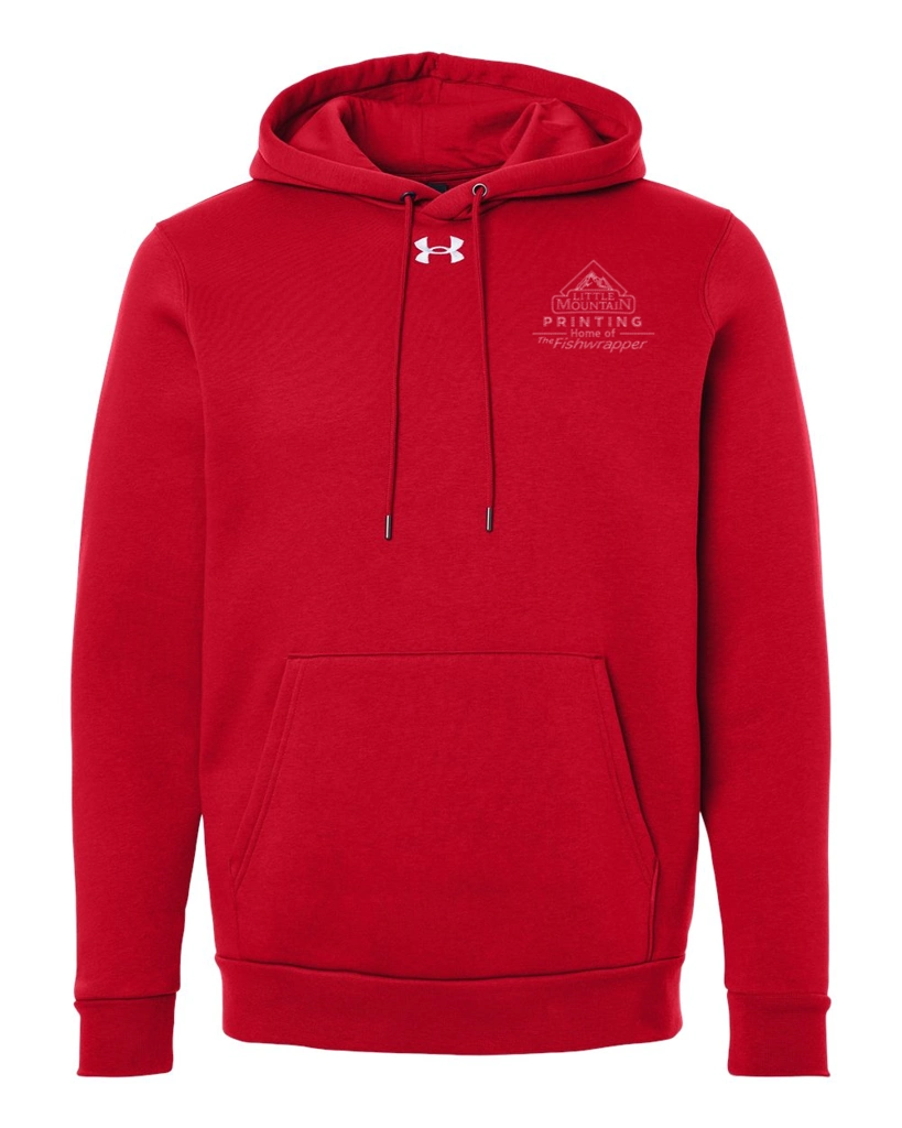 Variant Image for 6014161 - Under Armour Men's Team Icon Fleece Hooded Sweatshirt - LMP - 1 Color - Tone on Tone - Website Little Mountain Printing