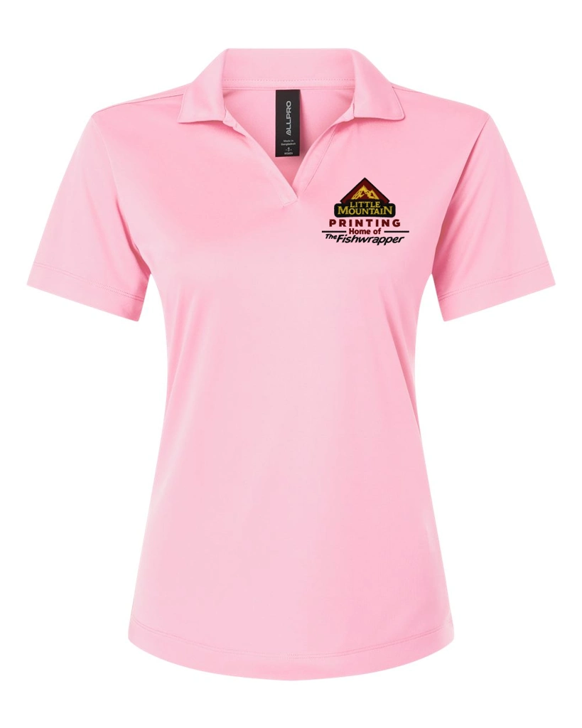Variant Image for 41800Y - AllPro Women's Pro-Lock Performance Polo - LMP - 3-Color Black - Website Little Mountain Printing