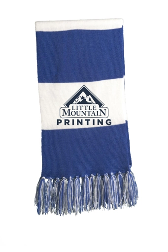 Variant Image for STA02 - Sport-Tek® Spectator Scarf - LMP Only - Blue E - Website Little Mountain Printing
