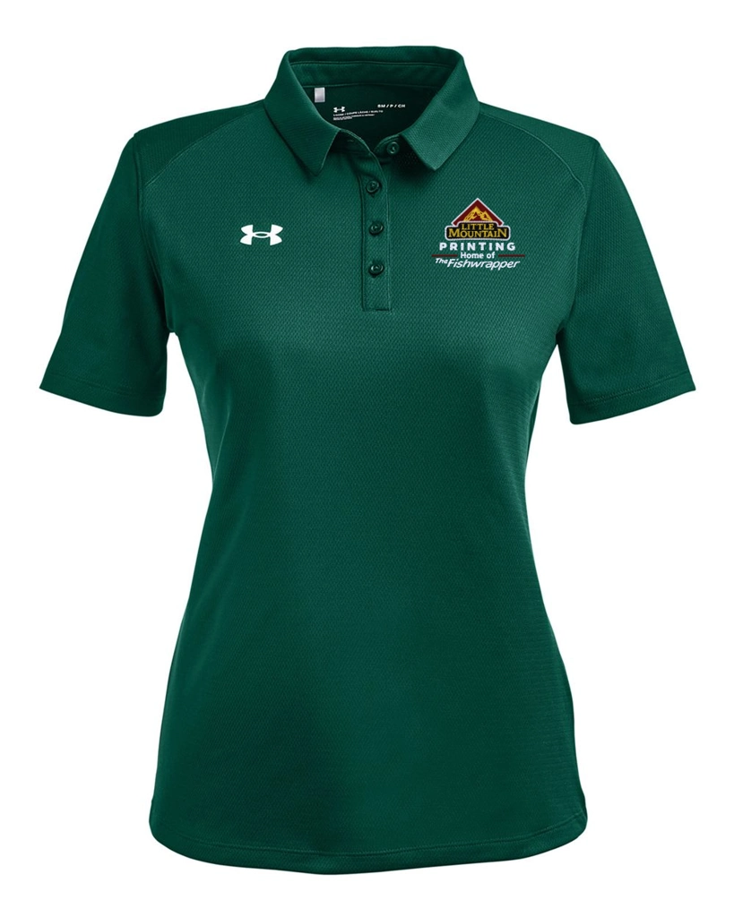 Variant Image for 1370431 - Under Armour Women's Tech™ Polo - LMP - 3-Color White - Website Little Mountain Printing