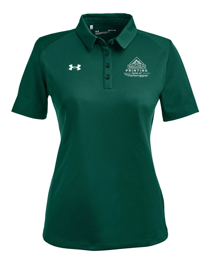 Variant Image for 1370431 - Under Armour Women's Tech™ Polo - LMP - 1 Color - White - Website Little Mountain Printing