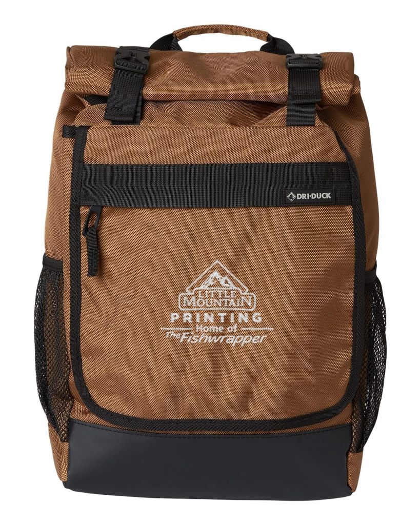 Variant Image for 1410DD - Dri Duck - Roll Top Backpack - LMP - 1 Color - White - Website Little Mountain Printing
