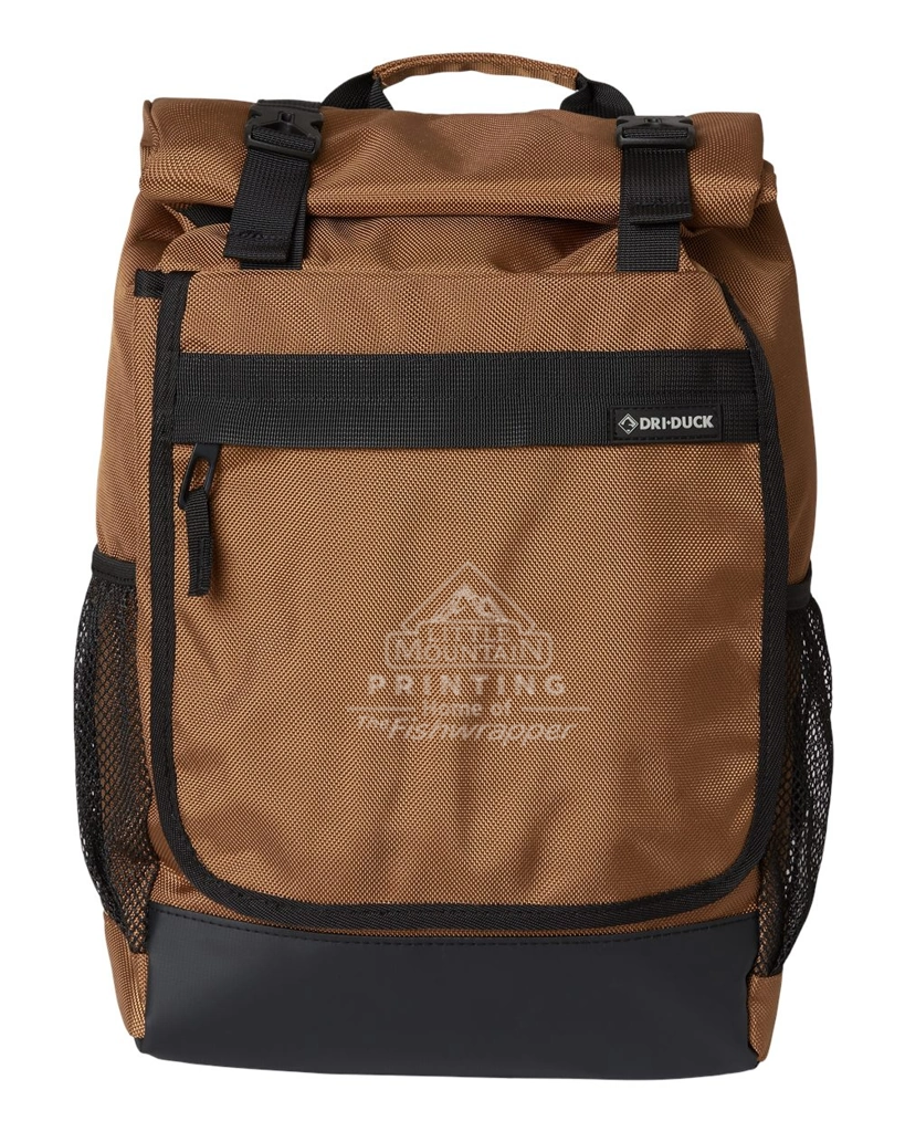 Variant Image for 1410DD - Dri Duck - Roll Top Backpack - LMP - 1 Color - Tone on Tone - Website Little Mountain Printing
